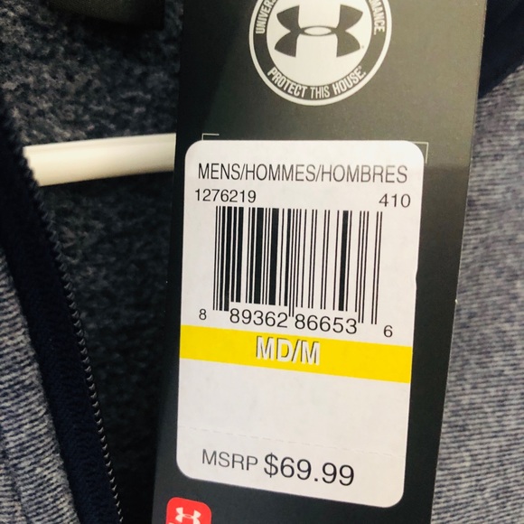 Adult Large Under Armour 1/4 zip fleece sweatshirt - Picture 8 of 8